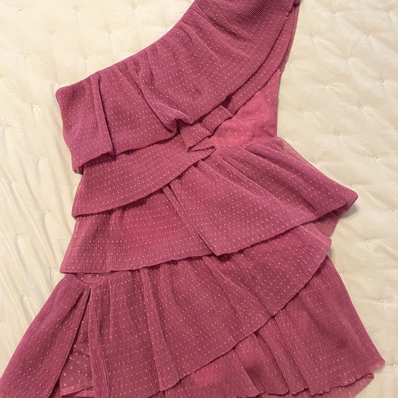 Purple ruffle dress-Worn once! - Picture 2 of 3